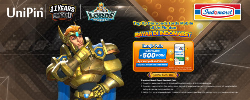 Banjir Poin Cashback hingga 500 Poin + Eksklusif Item Lords Mobile